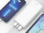 Nešiojamas įkroviklis Power Bank DELTACO PB-C1007, 10000 mAh, 2xUSB-A 18 W, 1x USB-C PD 20 W