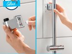 Dušo komplektas GROHE QuickFix Vitalio Comfort 110, 2-srovių dušelis, stovas ir žarna, klijuojamas arba prisukamas, chromo spalva, 26929001