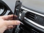 Automobilinis laikiklis DELTACO ARM-C104, magnetinis, skirtas mobiliajam telefonui, tvirtinamas į ventiliacijos groteles, juodos sp.