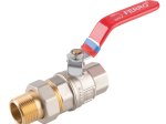 Pilno pralaidumo rutulinis ventilis FERRO Power, ilga rankena, vidus-išorės, su veržiama jungtimi, su jungtimi, 3/4 "
