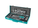 Galvučių rinkinys TOTAL, CR-V, 1/2", 24 vnt., THT141253