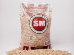 Medienos pjuvenų granulės GOLDENPLUS, sertifikuotos, 6 mm, 15 kg, drėgnumas 10%, kaloringumas 4,6 kWh/kg
