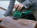 Elektrinis ekscentrinis šlifuoklis BOSCH Green PEX 220 A, galia 220 W, šlifavimo disko skresmuo 125 mm