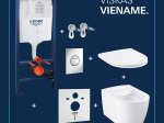 Klozeto komplektas GROHE START ROUND CERAMIC SOLIDO 5in1, kompl. potinkinis rėmas, klozetas, lėtai nusileidžiantis, lengvai nuimamas dangtis, "Sail" mygtukas, garso izoliacijos tarpinė.