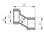 Grindinio šildymo kolektoriaus ekscentrikų kompl. FERRO 1" MR-SET, 2 vnt, MR-SET