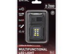 LED žibintuvėlis ENTAC EN-2041, 5 W, 200 lm, IP44, įkraunamas su USB-C,  su pasukama galvute, su magnetu, raudonas LED