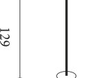 Toršeras SEARCHLIGHT Aerial, 23W, 230V, 3000K, 1388lm, 350 x 350 x 1285 mm, EU62332GO