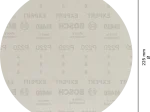 Šlifavimo tinklelis BOSCH, M 480, 225 mm, G220, 25 vnt.