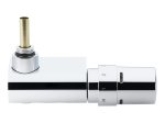 Termostatinis pajungimo mazgas DANFOSS VHX - MONO, rankšluoščių džiovintuvui, 1/2", kampinis, chromo spalva, 013G4385