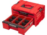 Įrankių dėžė su 2 stalčiais QBRICK Pro 2.0 Expert Red, 45 x 31 x 24, 4 cm