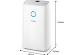 Oro sausintuvas PHILIPS DE3306/11, 3000 serija, 349 x 268 x 588 mm, vandens bakelio talpa 4l