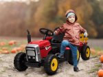 Vaikiškas traktorius, 12V 4.5A, spl. raudona, 1360x500x530 mm, EC34