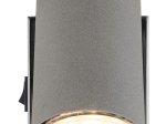 Kryptinis šviestuvas GLOBO Robby, GU10, 1 x 25W, 230V, pilkos sp., 70x100x120 mm