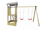 Žaidimų aikštelė, su dvigubomis sūpynėmis