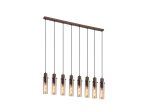 Pakabinamas šviestuvas SEARCHLIGHT Sweden II, E27, 8 x 60W, 230V, 1100 x 70 x 320 mm, maksimalus aukštis 1200 mm, 88921-8MO