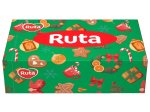 Kosmetinės servetėlės RUTA, 150 vnt., 2 sluoks., kalėdinėje dėžutėje