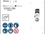 Adapteris BOSCH 8,7 mm, HSS-G grąžtas, 8 mm