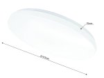 Lubinis LED šviestuvas TOPE Sopot, 2x36 W, 3000-6500K, 220-240V, 2854-6732 lm, 480 x 75 mm, IP20, dimeriuojamas, su pultu
