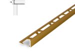 Aliumininė užbaigimo juostelė HESORA H 23 D1, 1.0 x 270 cm, mat. aukso spalvos, kilmės šalis ES