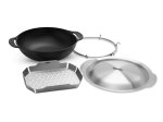 Griliaus įrankių rinikinys WEBER Wok and Steamer, kazanas, padėklas, dagtis, talpa 5,7l
