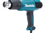Elektrinė orpūtė MAKITA HG6031VK, galia 1800 W, temperatūros ribos 50 - 600 °C, oro srautas 250 / 500 l/min, 4 priedai