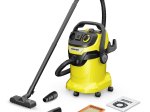 Sauso - šlapio siurbimo dulkių siurblys KARCHER WD 5 P, 25 litrų dulkių talpa, filtras, galingumas 1100 W, 8 m ilgio elektros laidas, 3.5 m ilgio žarna, 1.628-372.0