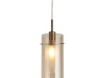 Pakabinamas šviestuvas SEARCHLIGHT Duo 3, E14, 1x60W, AXPxG 120x13x13 cm, bronzos sp., 2301CP