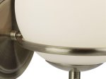 Sieninis šviestuvas SEARCHLIGHT Sphere, E14, 1x60W, AXPxG 25x15x15 cm, antikinio žalvario sp., 7091AB