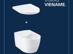 Klozetas GROHE START ROUND CERAMIC, pakabinamas, berėmis, lėtai nusileidžiantis dangtis, greito nuėmimo f-ja, baltas, 103848SH00