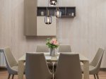 Pakabinamas šviestuvas GLOBO Blacky I, E14, 3 x 40W, 230V, žalvario sp. metalas, dūmų sp. stiklas, 460 x 1200 mm, 15345-3MM