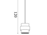 Pakabinamas šviestuvas SEARCHLIGHT Royal, E27, 1 x 60W, 230V, 180 x 180 x 250 mm, maksimalus aukštis 1200 mm, 82431-1SA