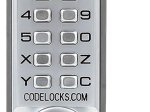 Mechaninė kodinė spyna CODELOCKS CL155, priekinė plokštelė 141 x 41 mm, chromo sp.