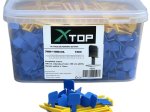 Plytelių išlyginimo sistema XTOP, 1 mm, inkarų 700 vnt, pleištų 100 vnt., plytelių aukštis 5-14mm