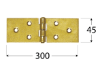 Lankstas DOMAX, Z 300/45, geltona spalva, 300 x 45 x 1,5 mm, 8035