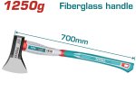 Kirvis TOTAL THAX061250, stiklo pluošto rankena, 700 mm, 45CS, 1,25 kg