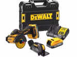 Akumuliatorinis mini diskinis pjūklas DEWALT DCS438E2T-QW, 18 V, be akumuliatorių ir kroviklio