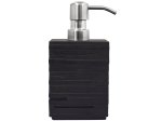 Muilo dozatorius RIDDER Brick, pastatomas, polyresinas/nerūdijantis plienas, juodos spl.