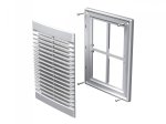 Ventiliacinės grotelės VENTS D18025/MV126-S, 180 x 250, tvirtinamos, plastikinės, baltos spalvos