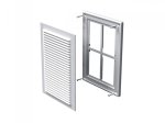 Ventiliacinės grotelės VENTS MV125S, 182 x 251, su tvirtinimo varžtu, plastikinės, baltos spalvos