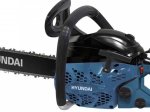 Benzininis grandininis pjūklas HYUNDAI X4118, variklis 41 cm3, 2,0 kW, pjovimo juosta 45 cm, svoris 4,5 kg
