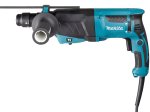 Elektrinis perforatorius MAKITA HR2630TJ, 3 darbo režimai, galia 800 W, smūgio jėga 2,4 J