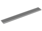 Plastikinės grotelės latakui DAKOTA PEGASUS® PLUS, pilkas, 1000 x 130 mm
