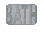 Vonios kilimėlis BISK Basic 5, 40 x 60 cm, pilkos spl.