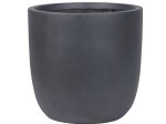 Keraminis lauko vazonas Ombra V, tamsiai pilkos sp., 80,5 x 80,5 x 77,5 cm.