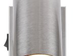 Kryptinis šviestuvas GLOBO Robby, GU10, 1 x 25W, 230V, chromo sp., 70x100x120 mm