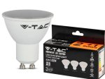 LED lempa V-TAC, 4.5W (=35W), GU10, 3000K, 110°, 400lm, 3vnt
