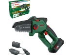 Akumuliatorinis genėjimo pjūklas BOSCH EasyChain18V-15-7,1x2,5Ah, 18 V,  juostos ilgis 15 cm, svoris 1,7 kg, 2,5 Ah akumuliatorius, kroviklis