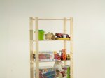 Sandėliavimo lentyna WAMAR B-17, 1500 x 800 x 283 mm., medinė, 4 lentynos