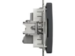 Antenos lizdas SCHNEIDER Sedna Design, 1 vietos, įleidžiamas, antracito sp., SDD114471