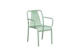 Lauko kėdė NOVELLY HOME MC22305A, iš plieno, su antikorozine danga, sp. šviesiai žalia, 830 x 550 x 580 mm